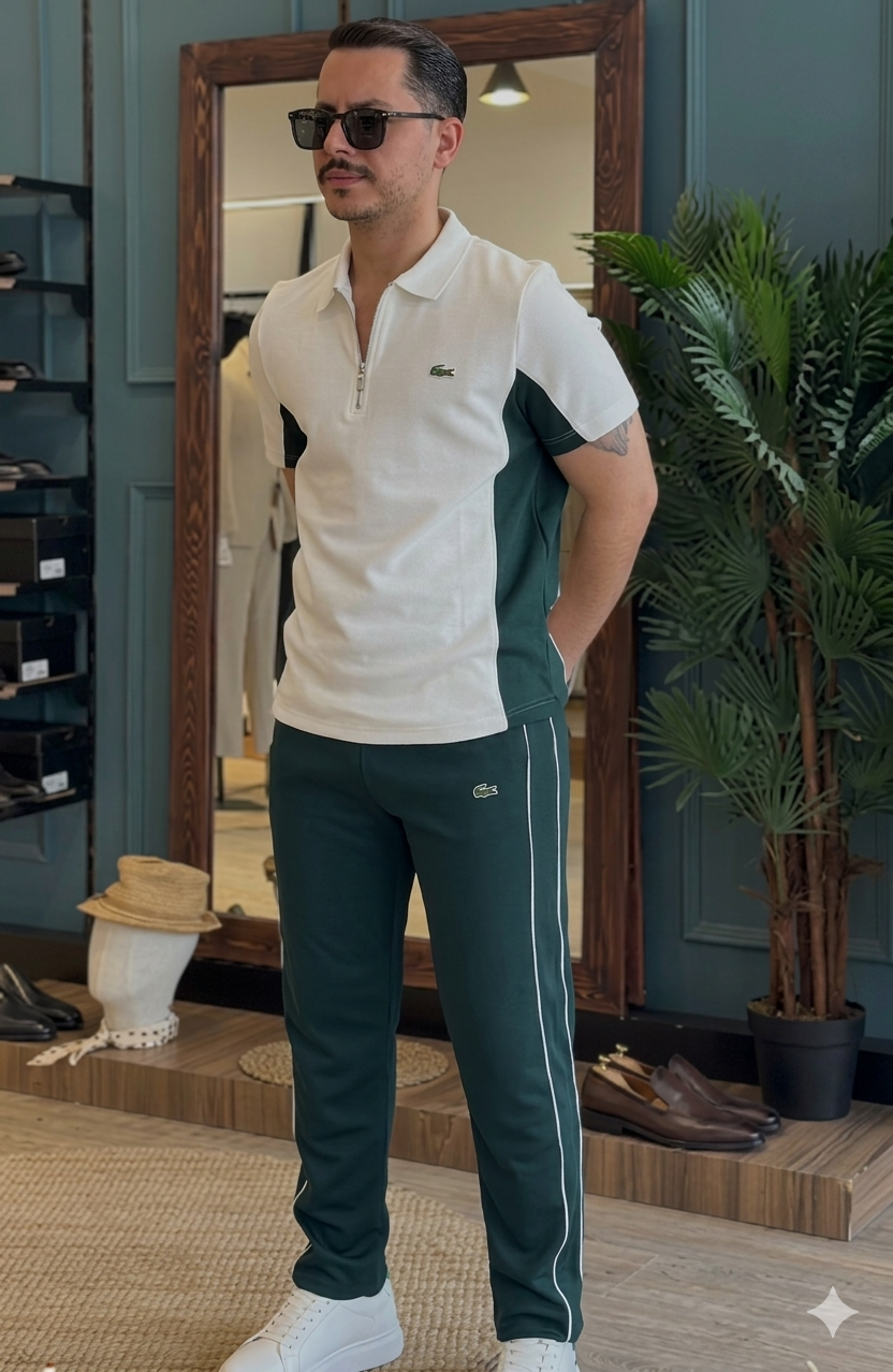 Homme Sweat-shirt unicolore & Pantalon de survêtement à poche